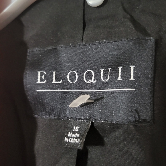 Eloquii double weave Moto Jacket size 16 pink zipper buckle embellished heavy - Picture 3 of 6